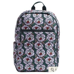 NWT Vera Bradley Lay Flat Carry-On Compliant Backpack Lotus Sea Moss Pattern